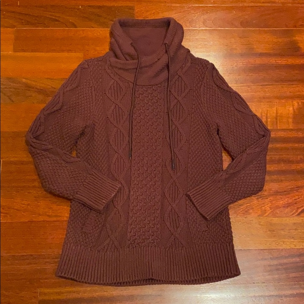 LL Bean signature cotton funnelneck sweater